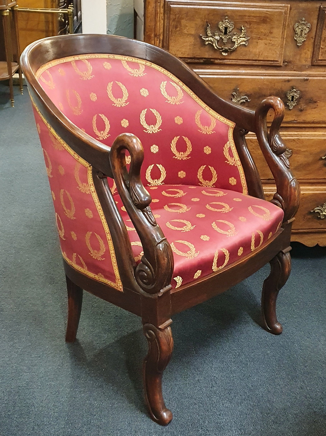 An elegant French Empire Armchair